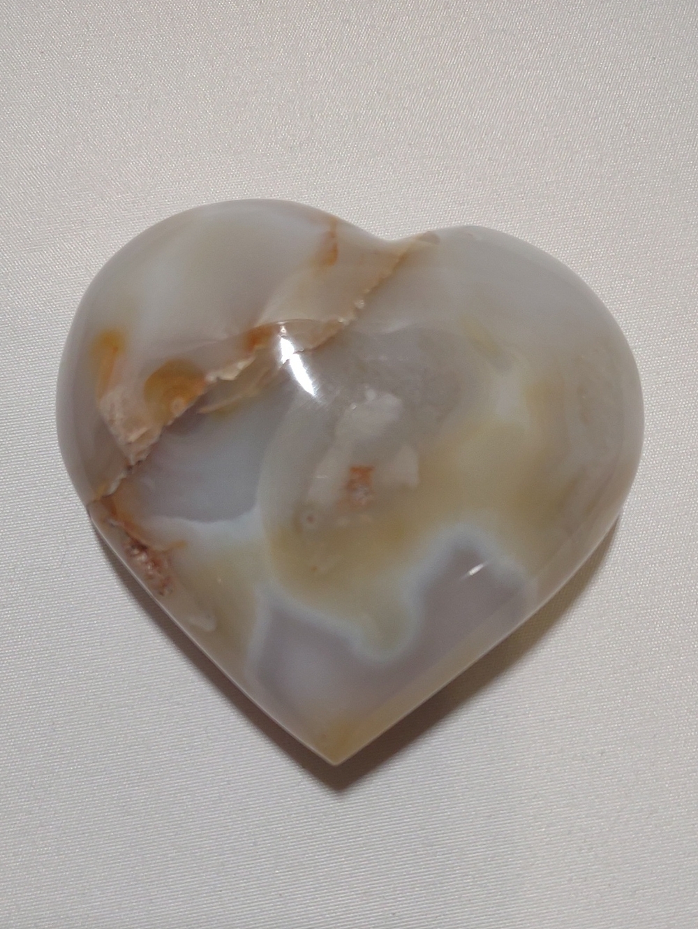 Flower agate heart